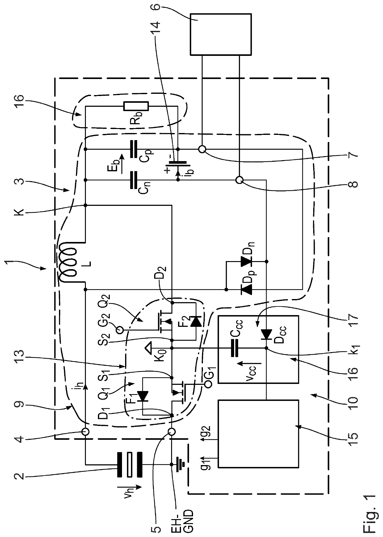 Device for obtaining electric energy and energy generator comprising such a device