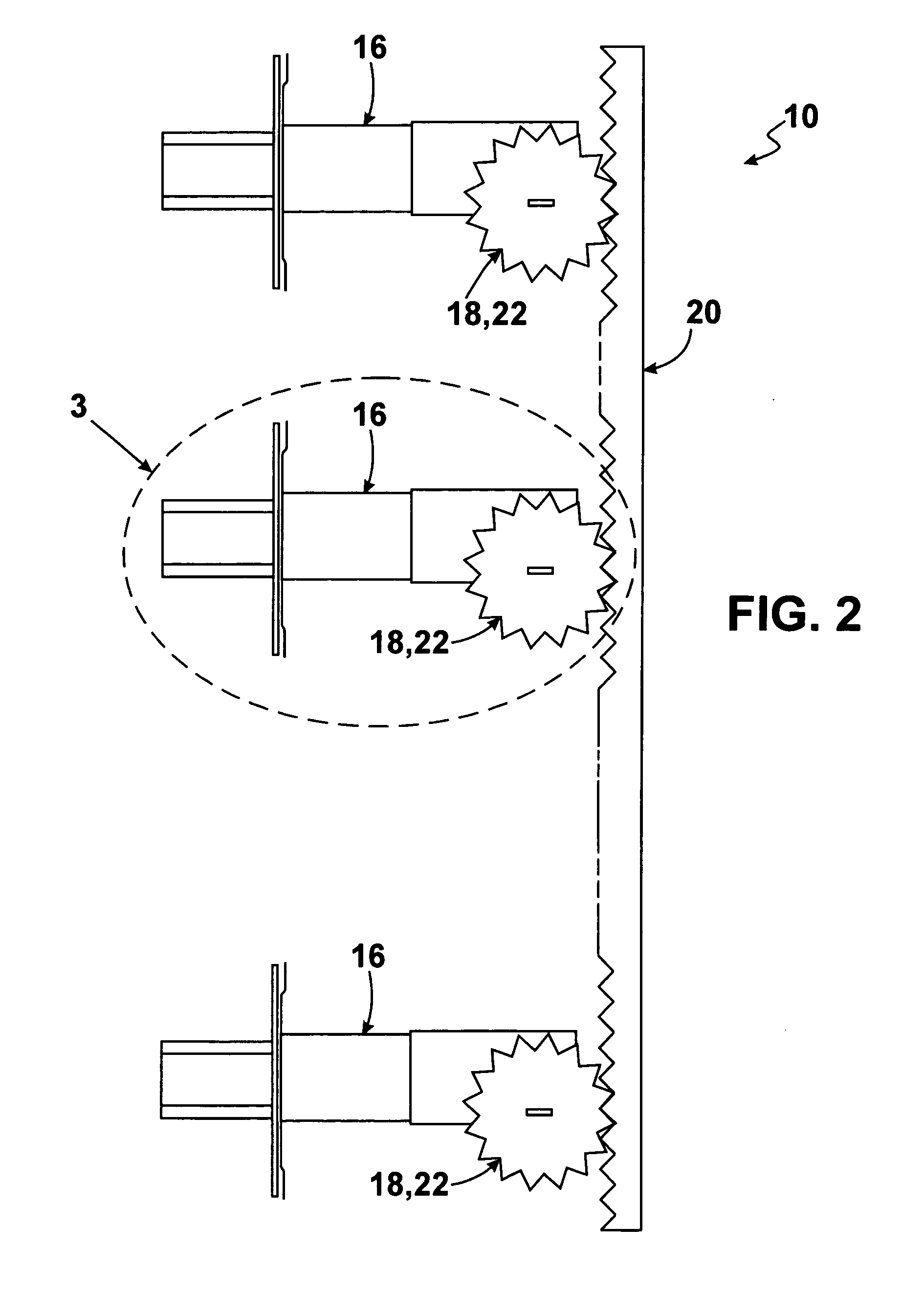 Lock system for integrating into an entry door having a vertical expanse and providing simultaneous multi-point locking along the vertical expanse of the entry door