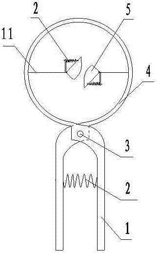 Manual assistance handheld electronic bergamot pear ring peeling machine for holding triangular block branches with changing diameter