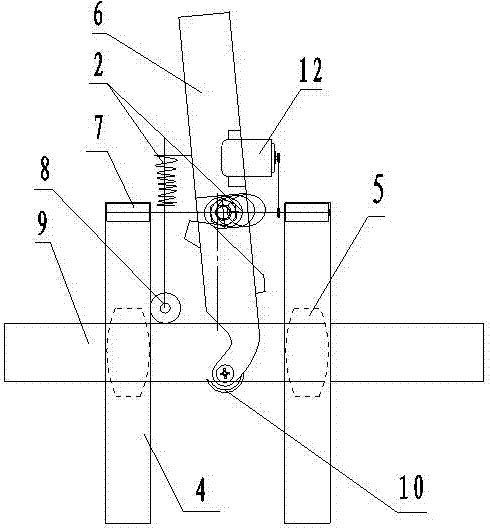 Manual assistance handheld electronic bergamot pear ring peeling machine for holding triangular block branches with changing diameter