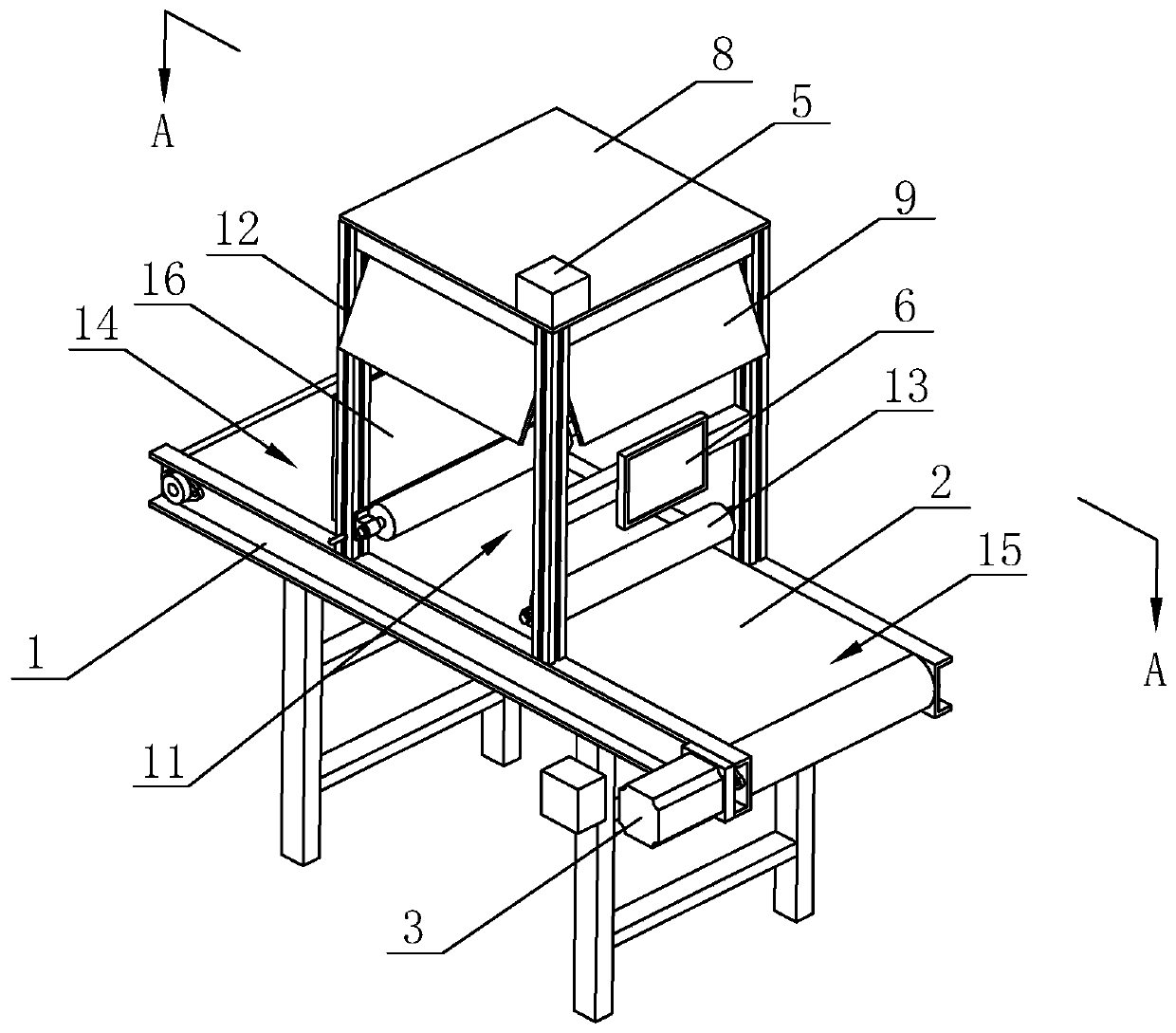 Sheet metal part detection device