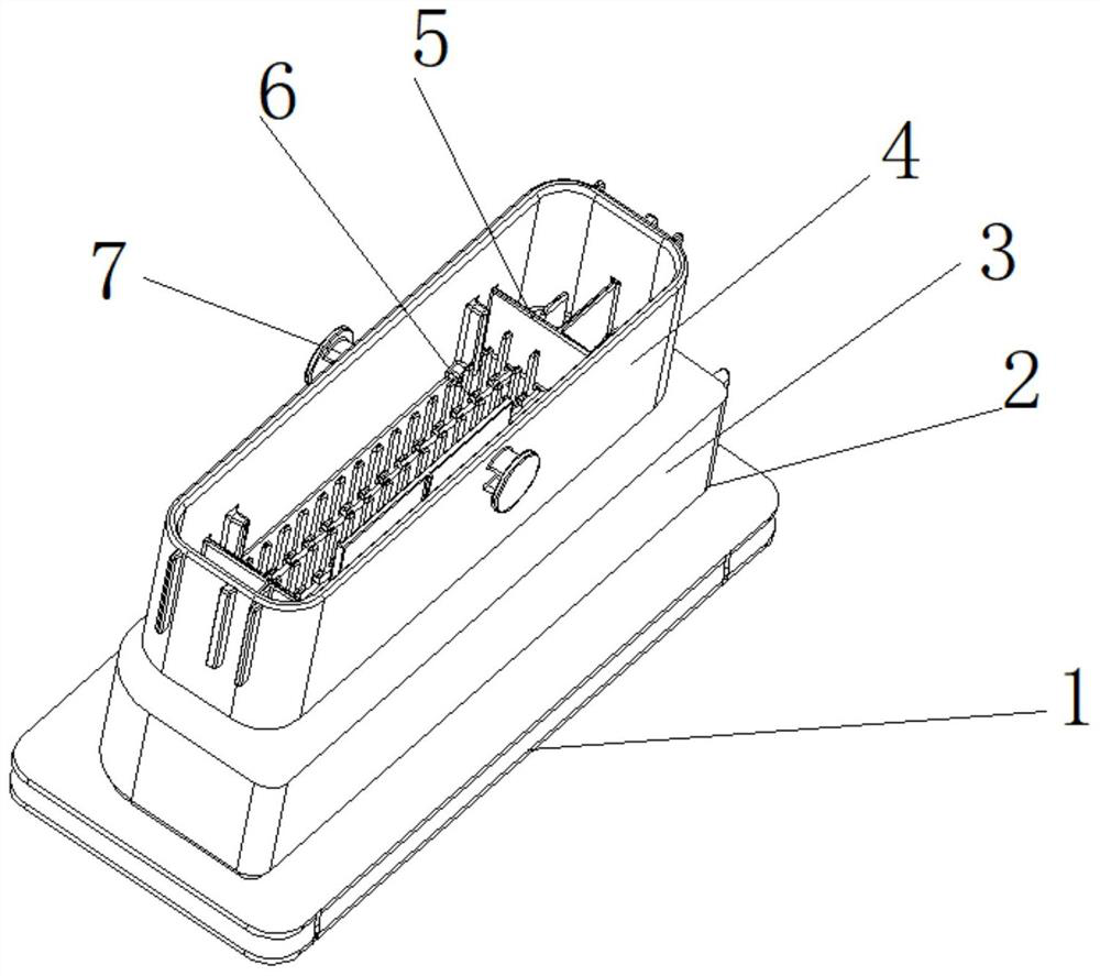 Waterproof connector for automobile plug