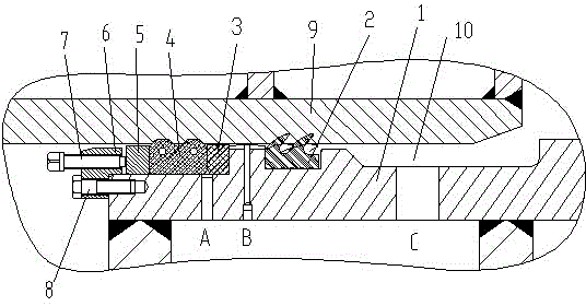 Adjustable hinging sealing device of rectangular shielding tube push bench