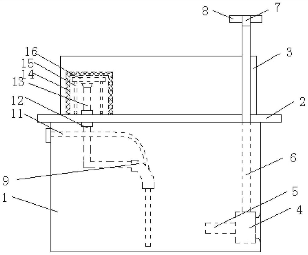 An ecological circulating water organism and plant circulation symbiosis system