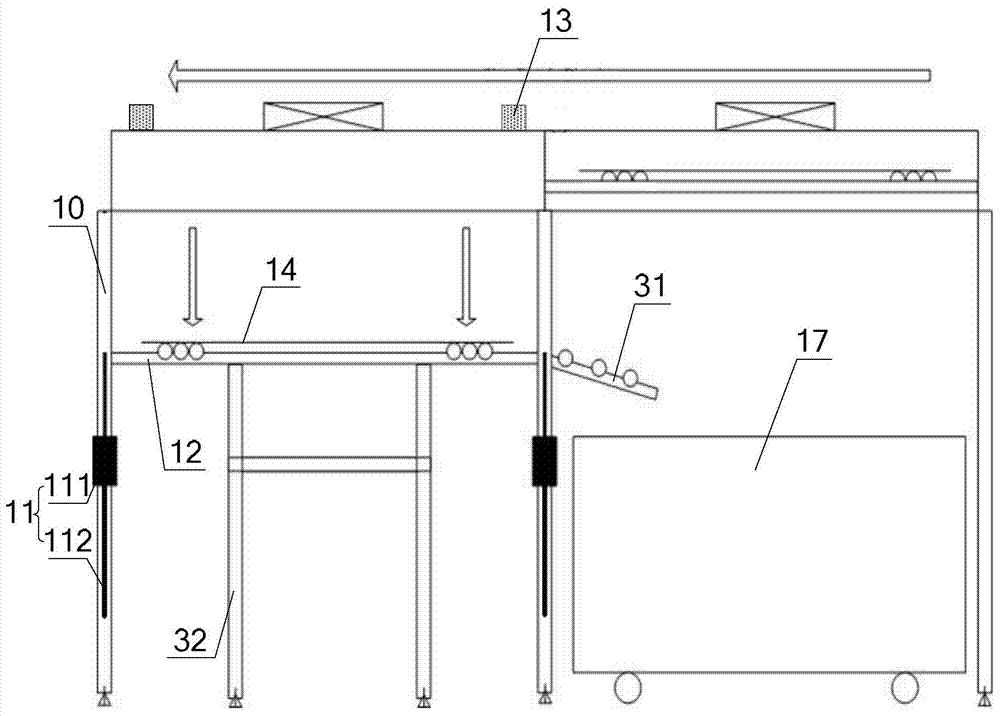 Substrate conveying device