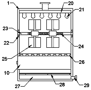 Mechanical workpiece cleaning device and a sorting mechanism thereof