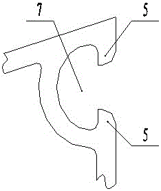 Window and door profiles with embedded strips