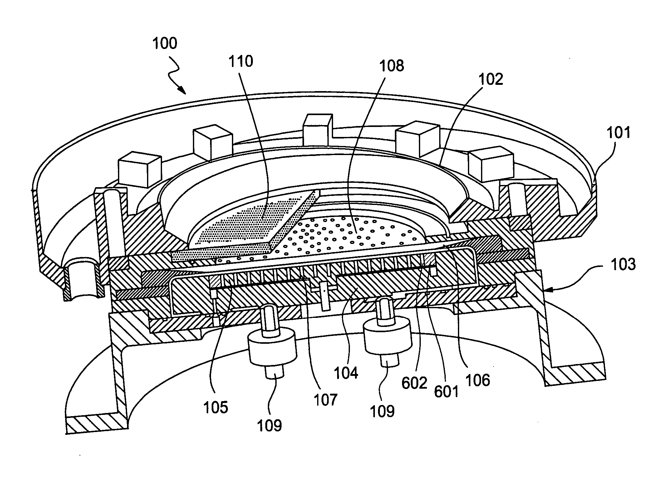 Insoluble anode with an auxiliary electrode