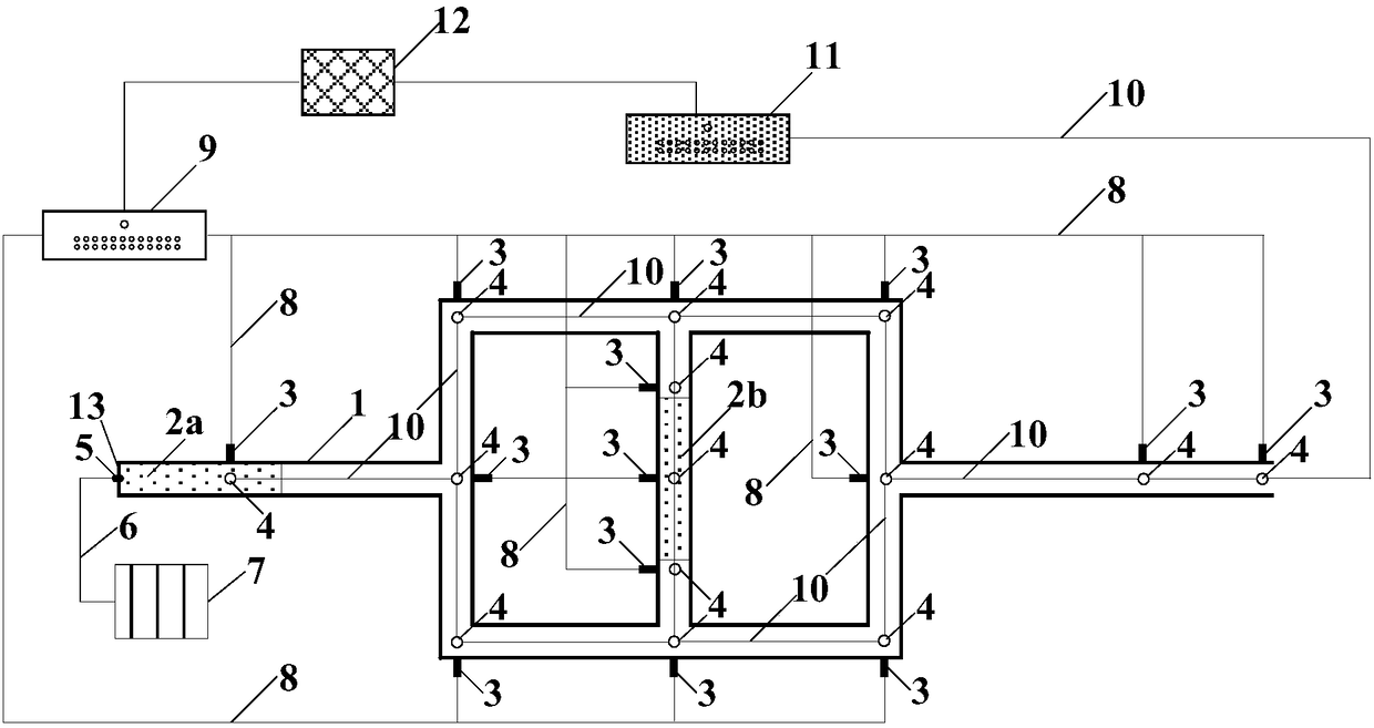 A test method for simulating repeated gas explosions in coal mine corner roadway networks