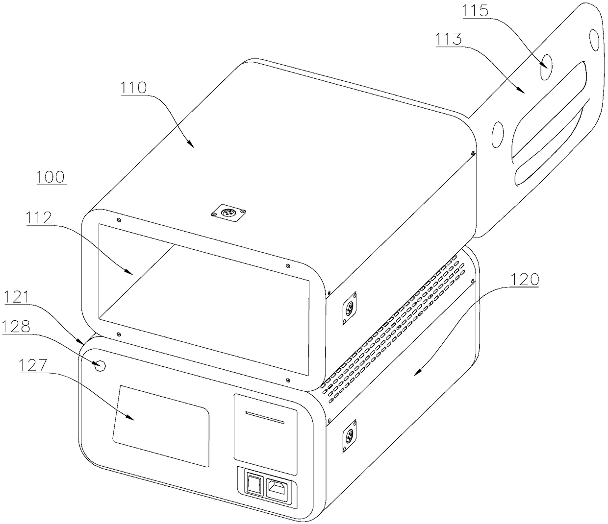 Fast food cabinet and fast food cabinet system based on two-dimensional code recognition and voice prompt