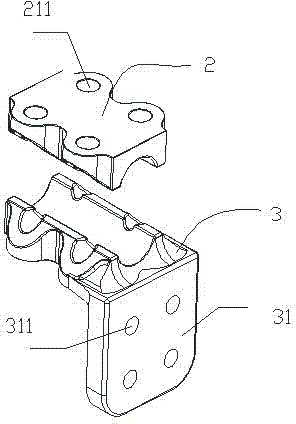 Protection device for high-pressure air guiding pipe