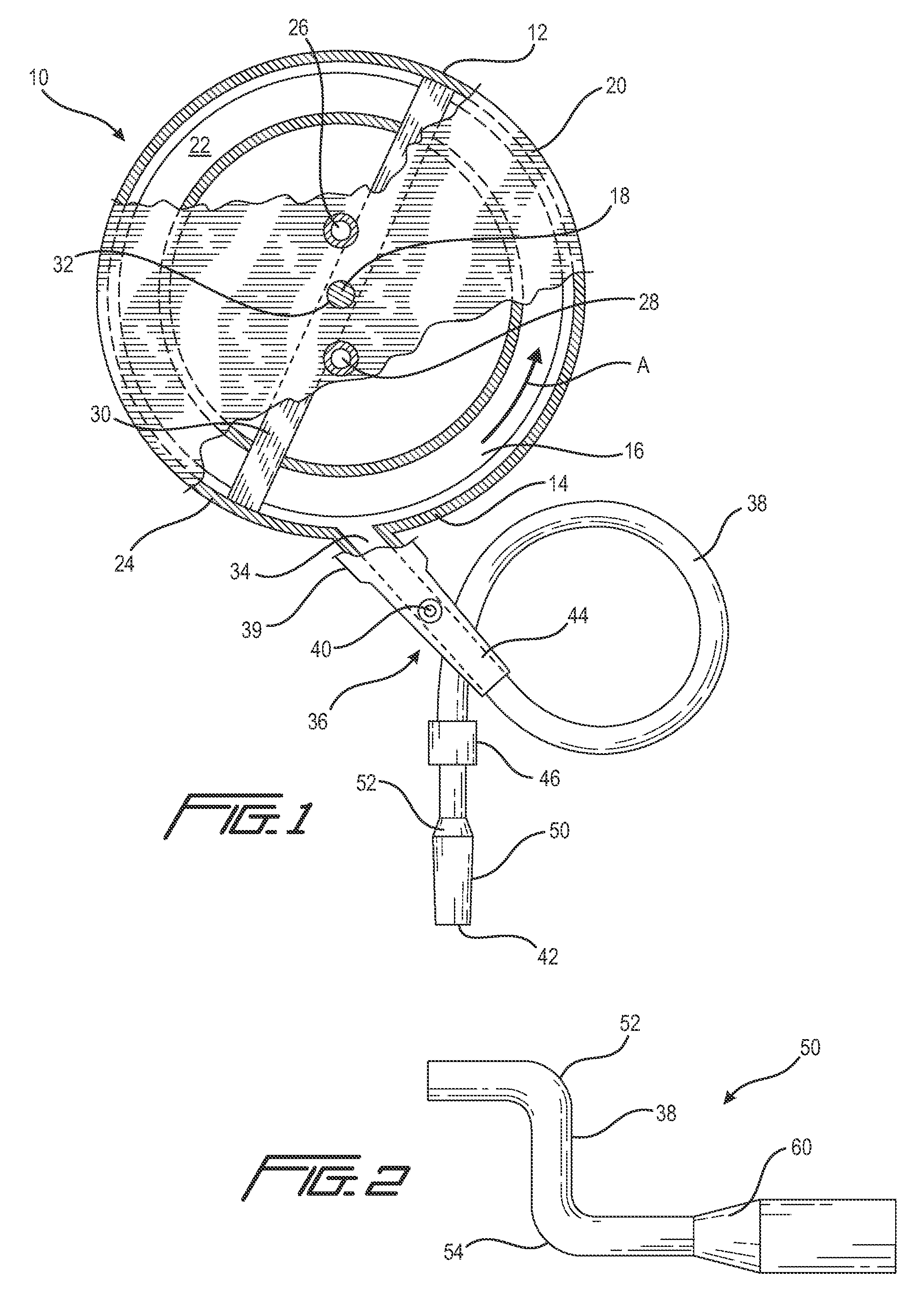 Method and apparatus to minimize air-slurry separation during gypsum slurry flow