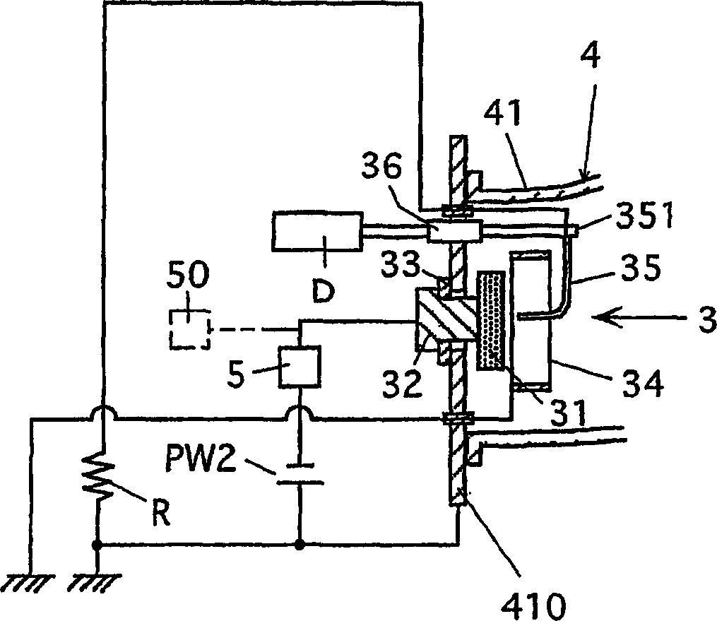 Deflection magnetic field type vacuum arc vapor deposition device