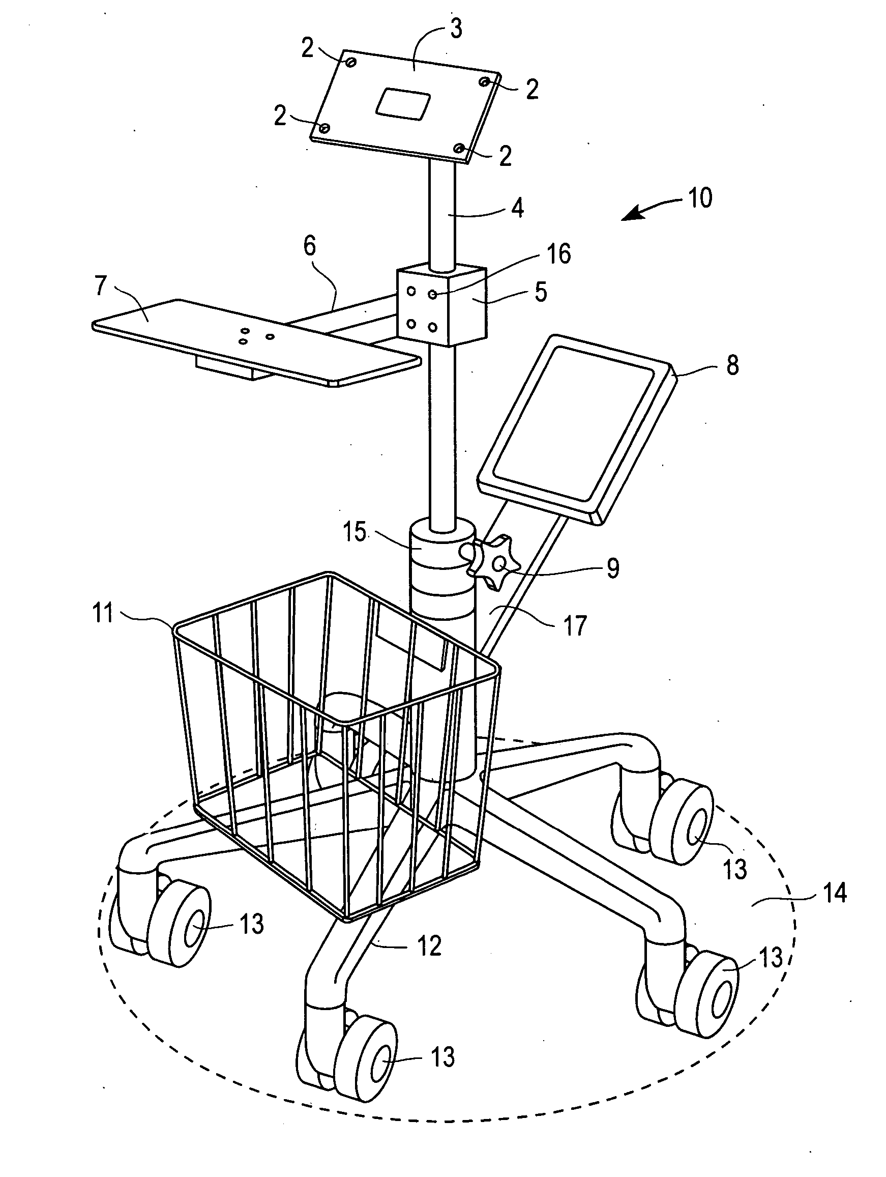 Mobile video-interpreting mounting system