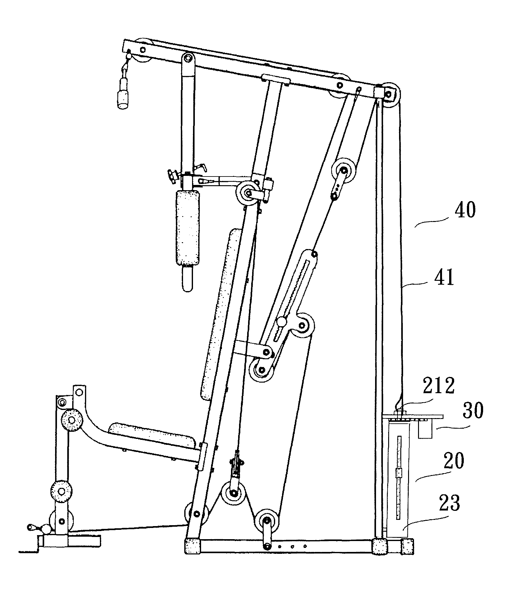 Counterbalance device for weight training