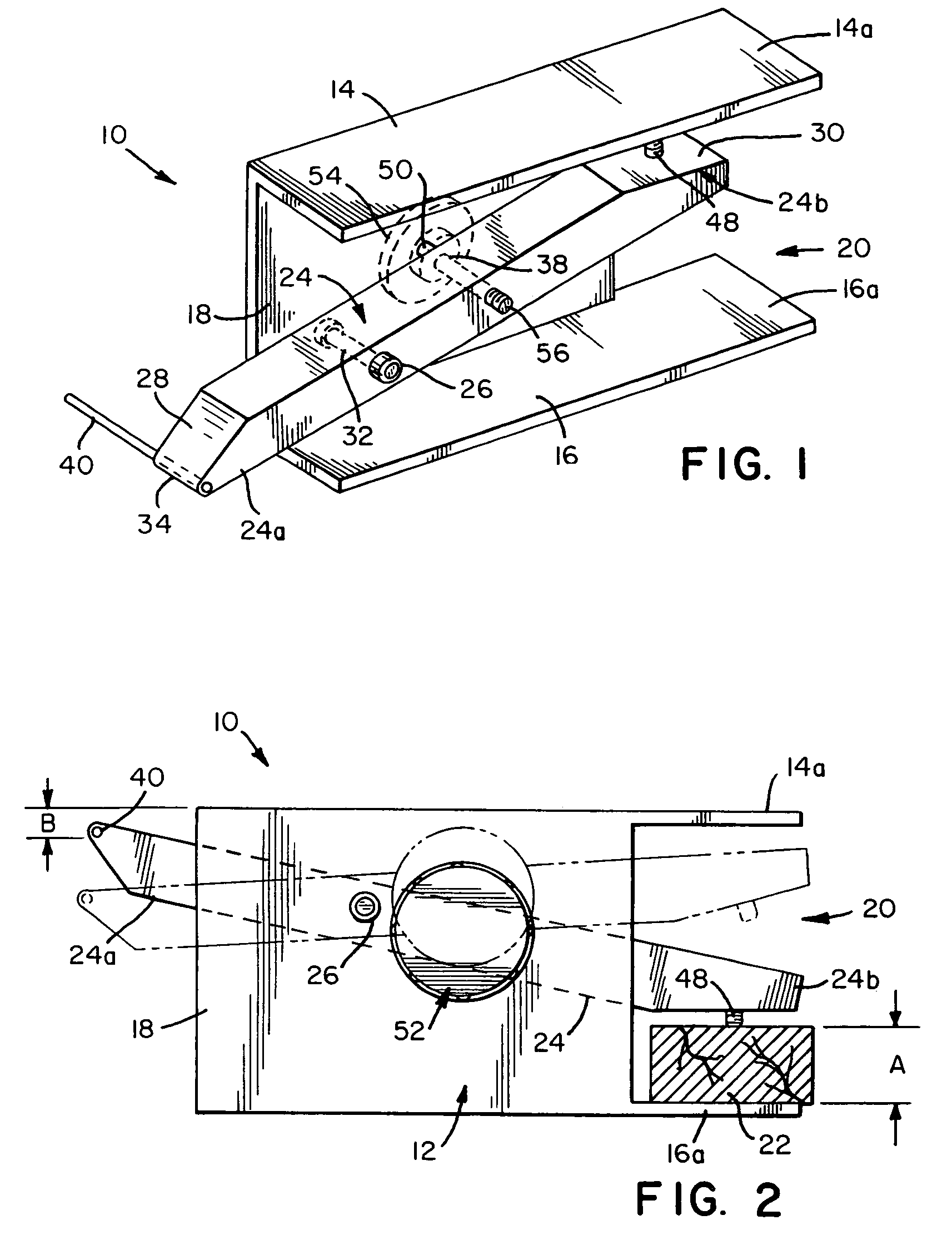 Lock miter gauge