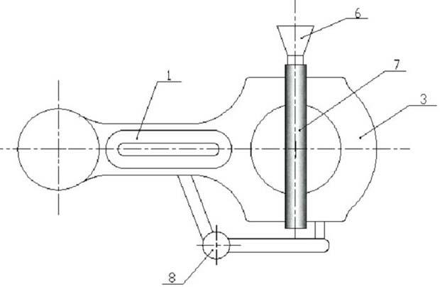 Manufacturing method of composite double-metal cracking connecting rod