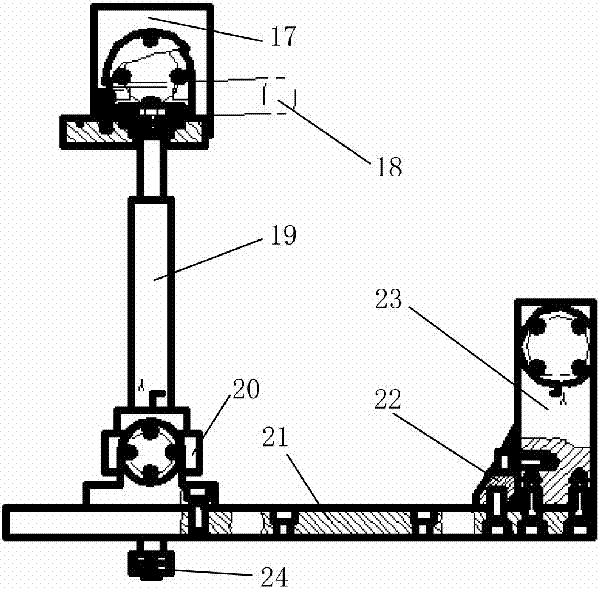 Automobile pedal operating mechanism assembly performance test board