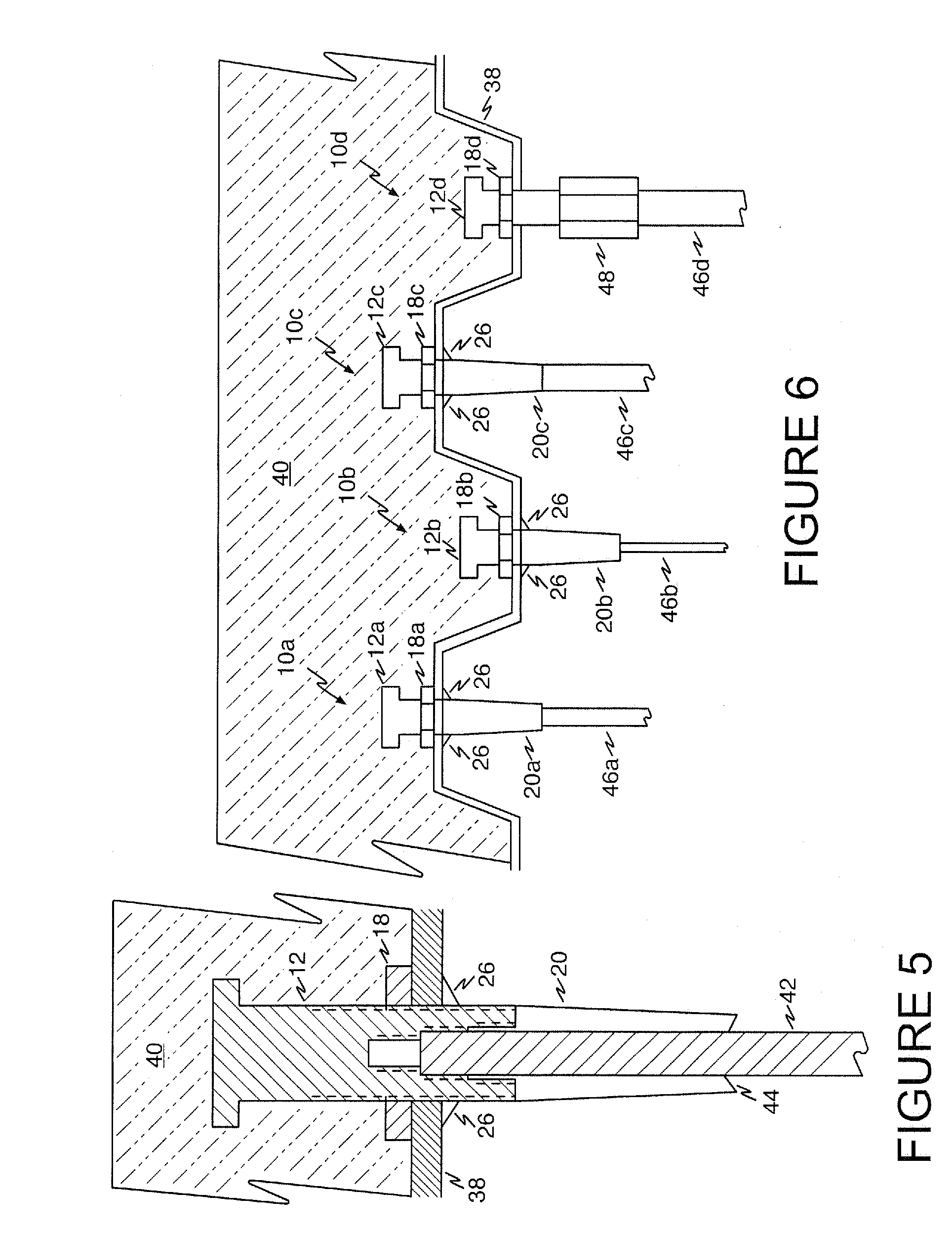 Threaded anchor for concrete metal deck floors