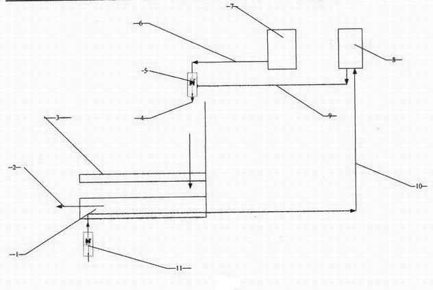 Device for recycling heat energy of shower waste water