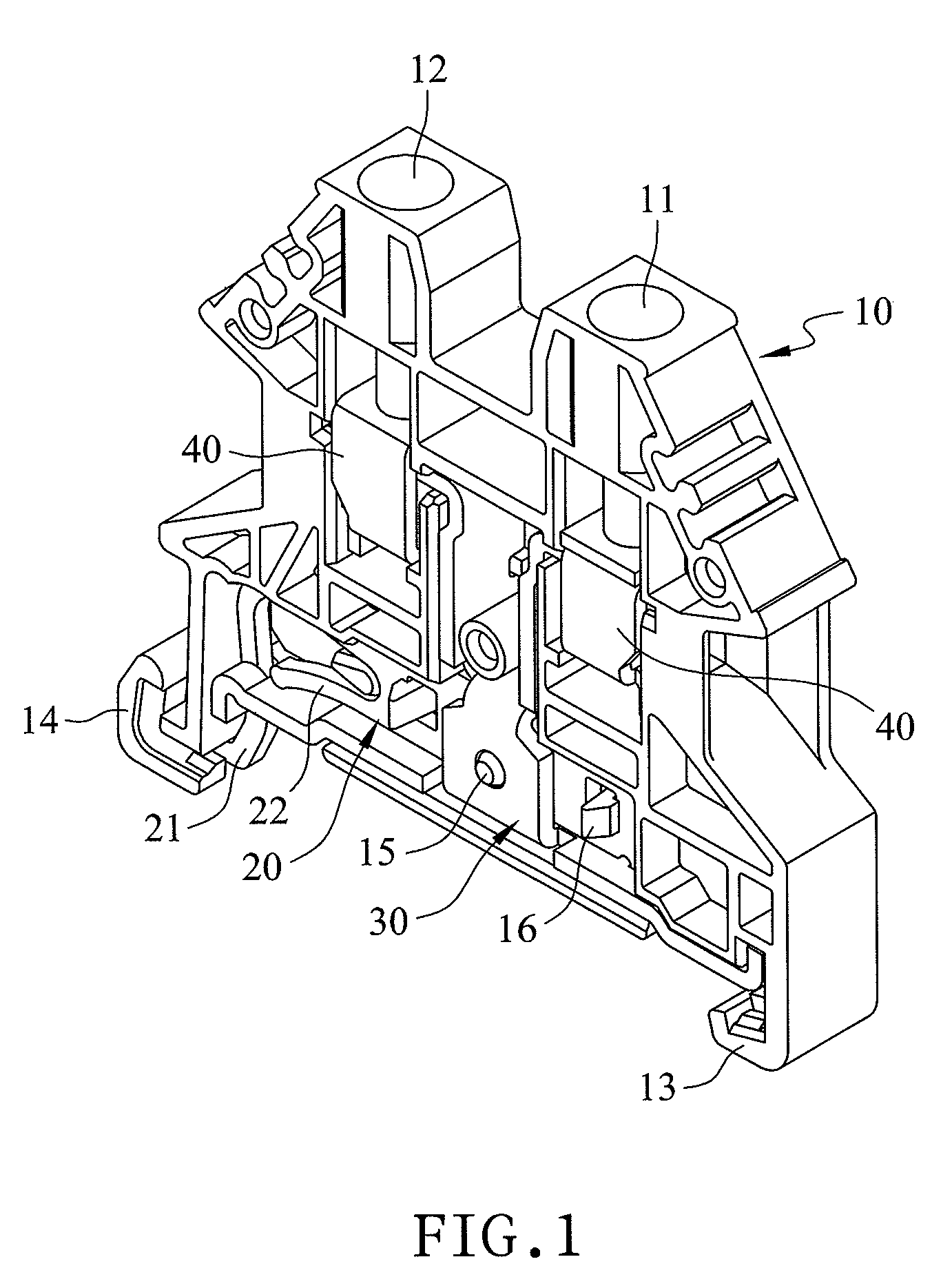 DIN rail terminal block