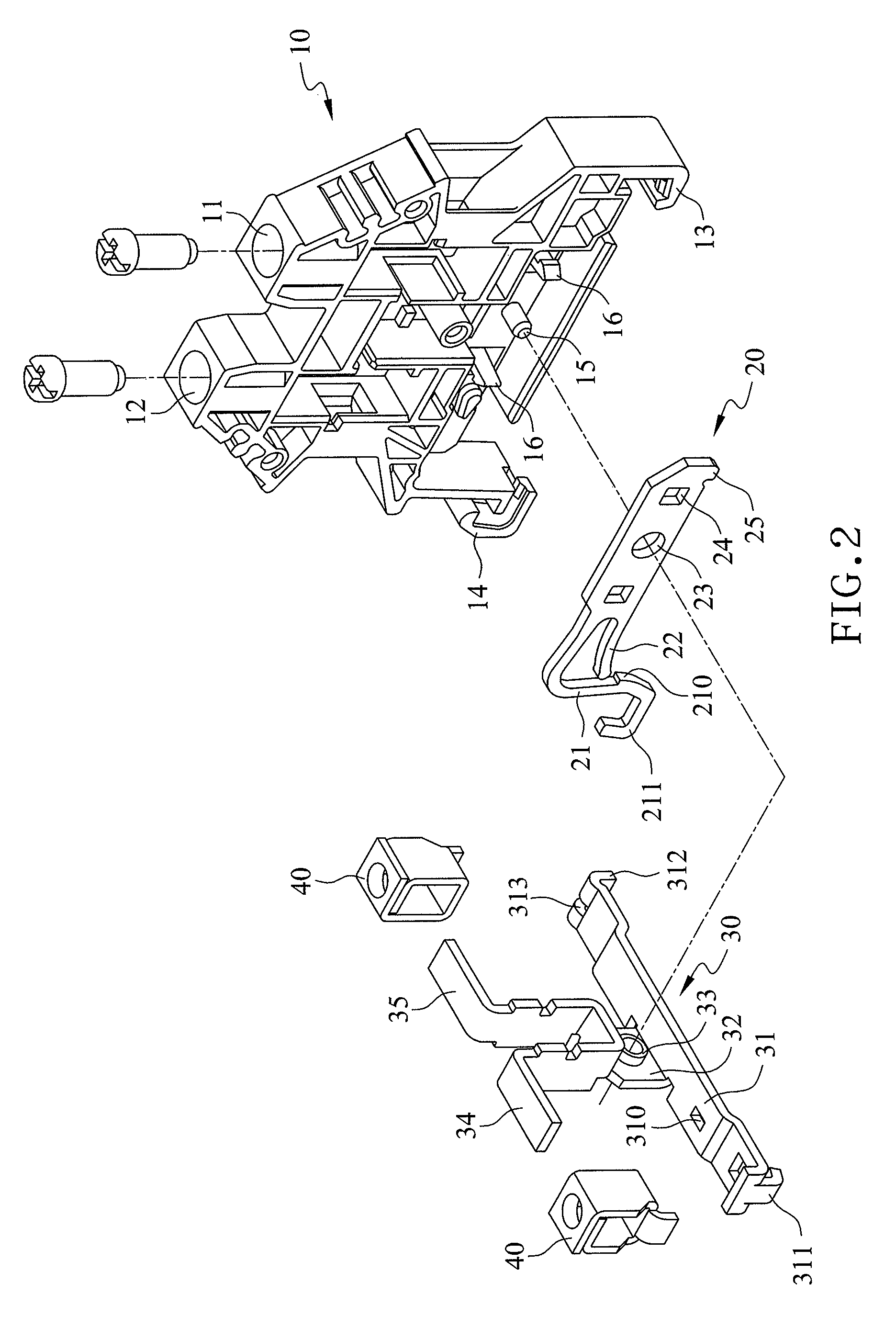 DIN rail terminal block