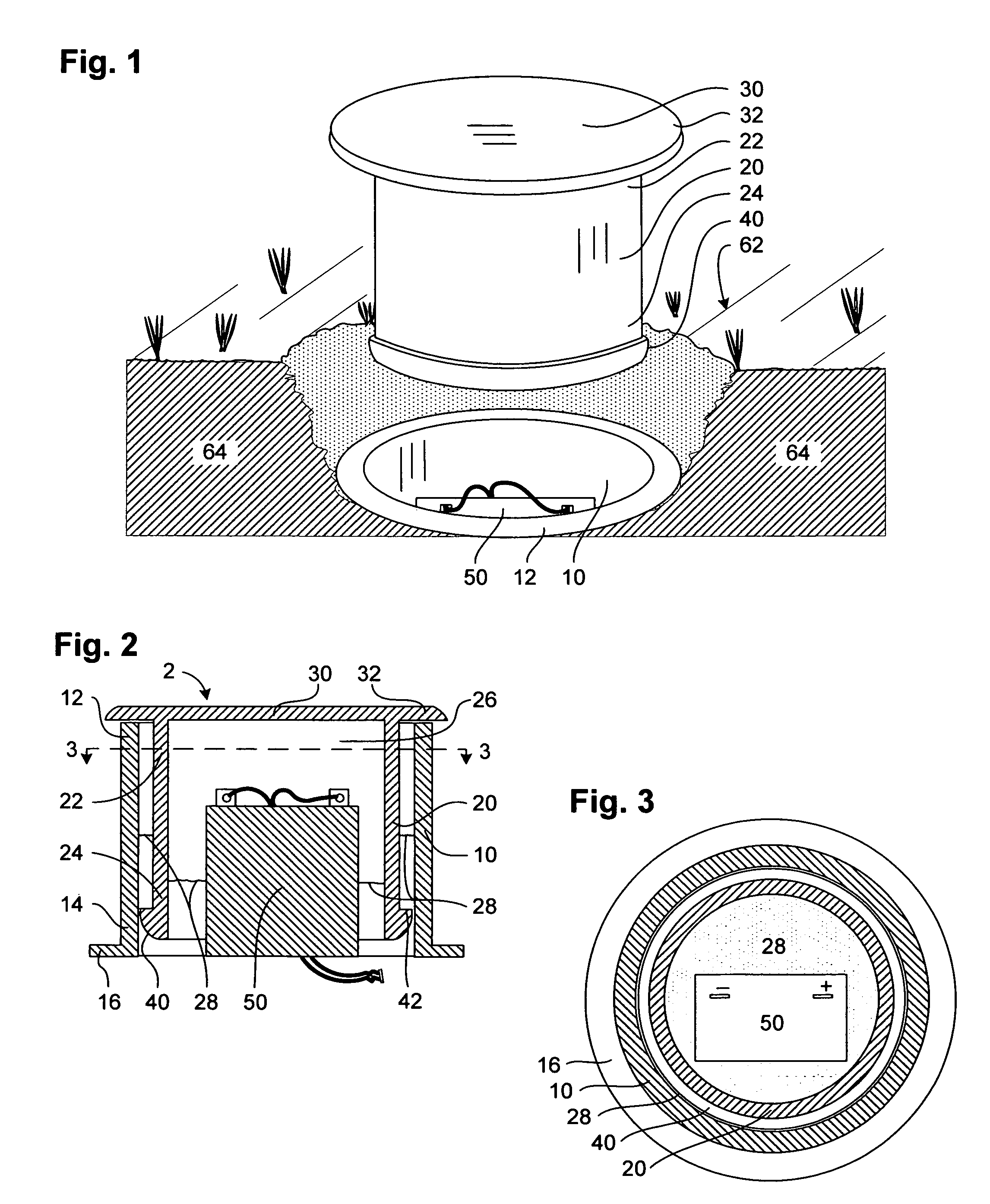 Underground battery container system