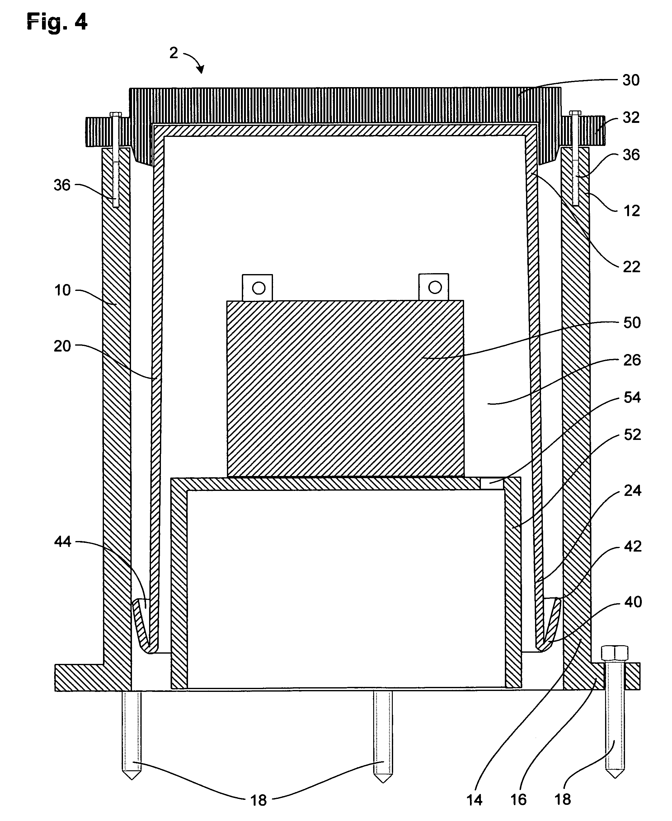 Underground battery container system