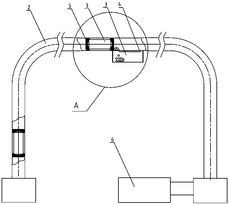 A material pneumatic conveying system with cleaning and collecting functions