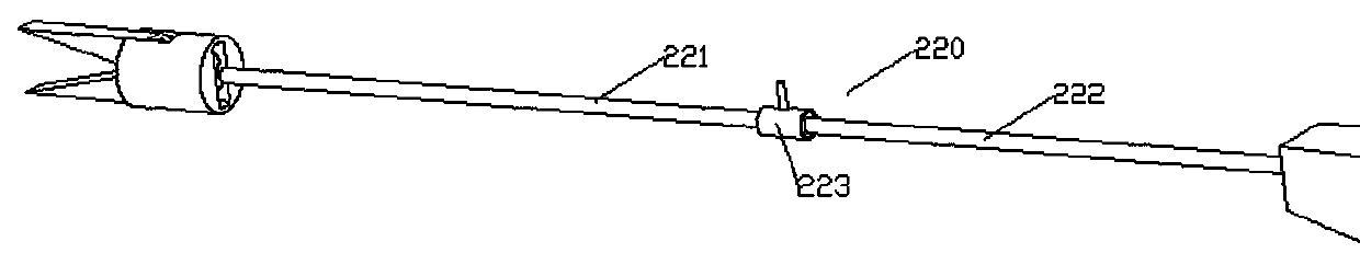 Minimally invasive surgery department tissue clamp forceps