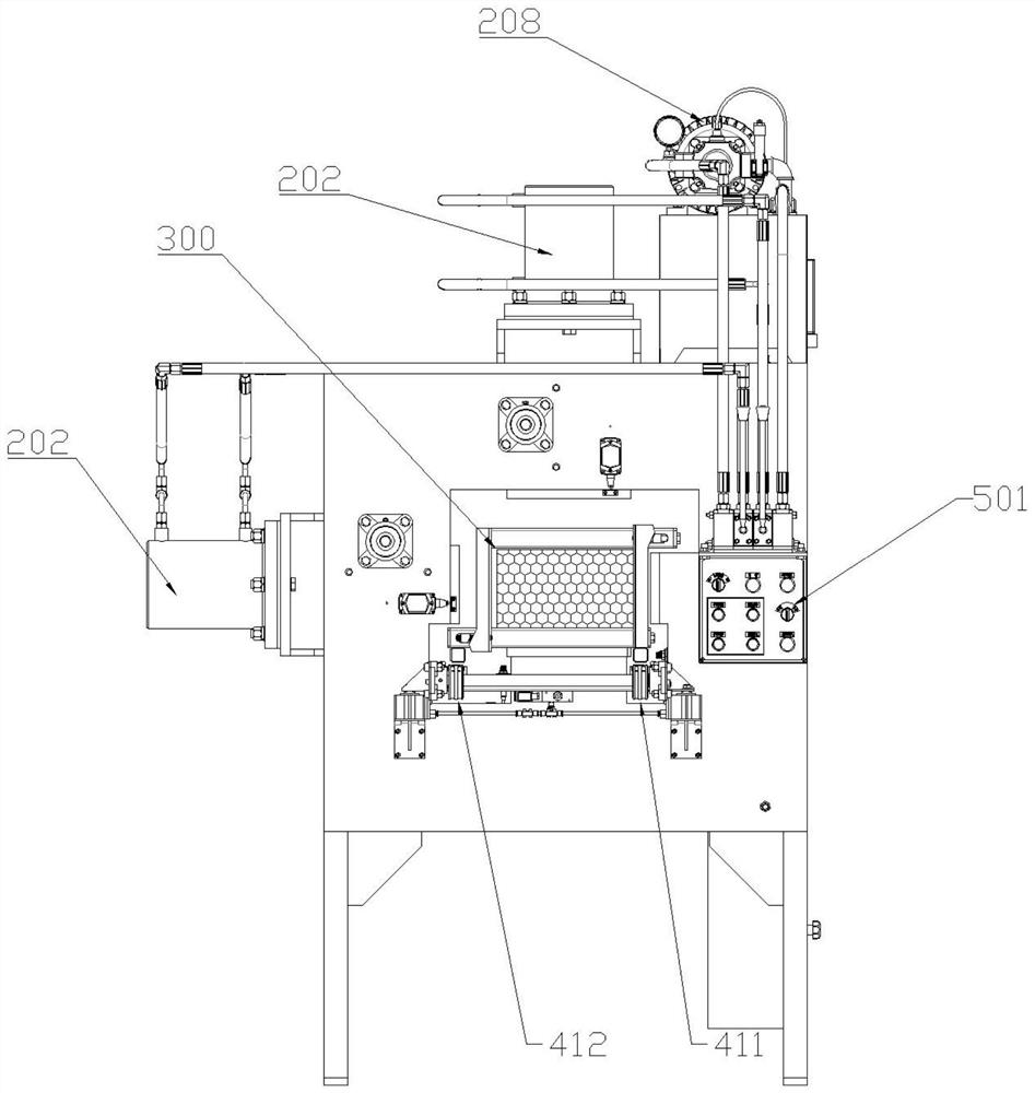 Wooden core assembling molding press