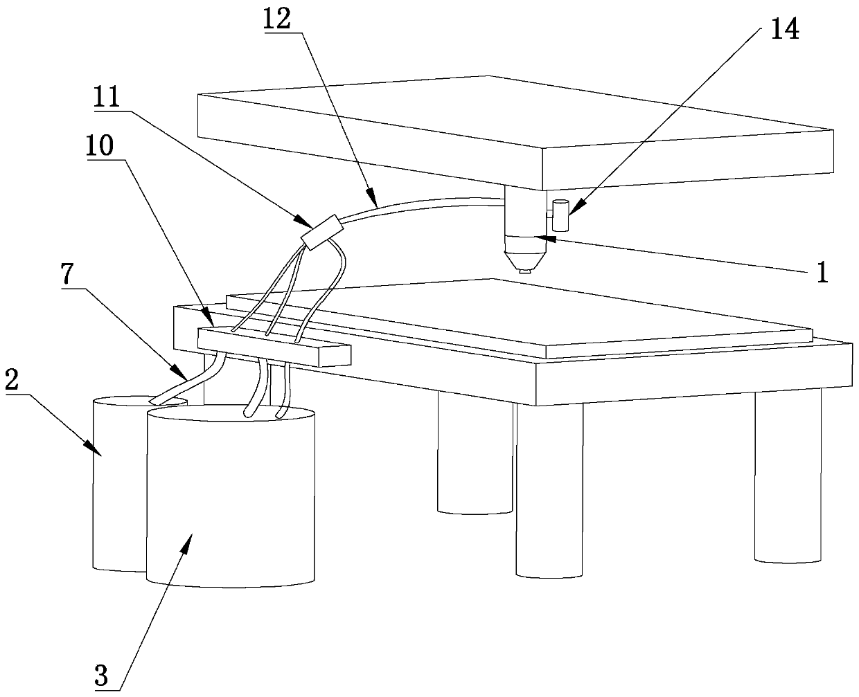 Water spray cooling laser cutting system and cutting method thereof