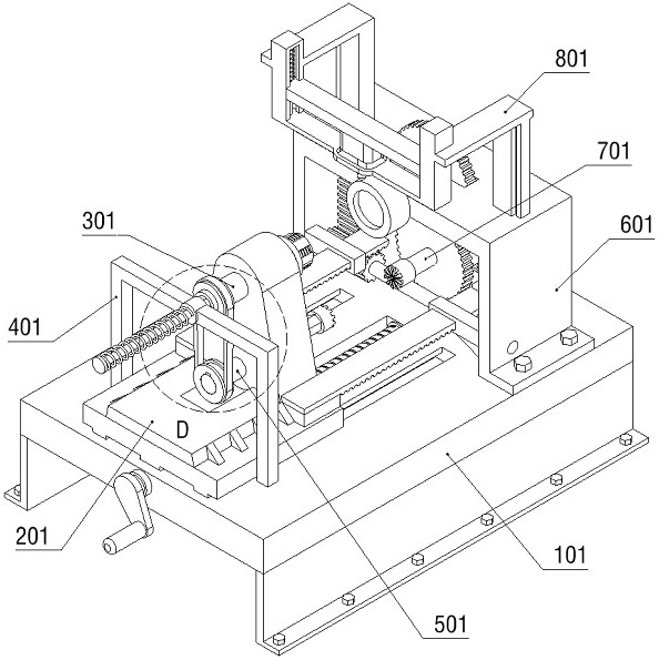 Vibration speed testing device for bearing