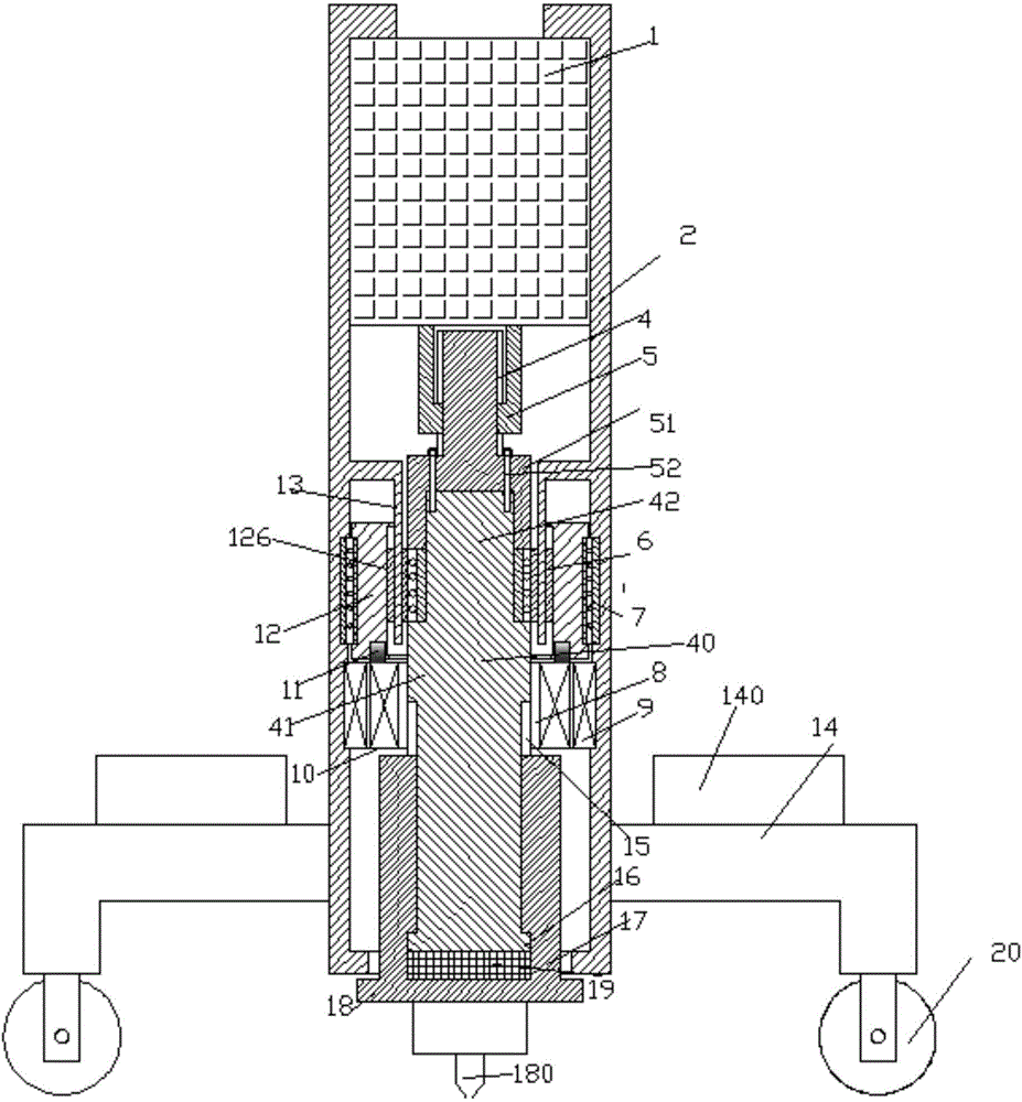 Movable type hole drilling device