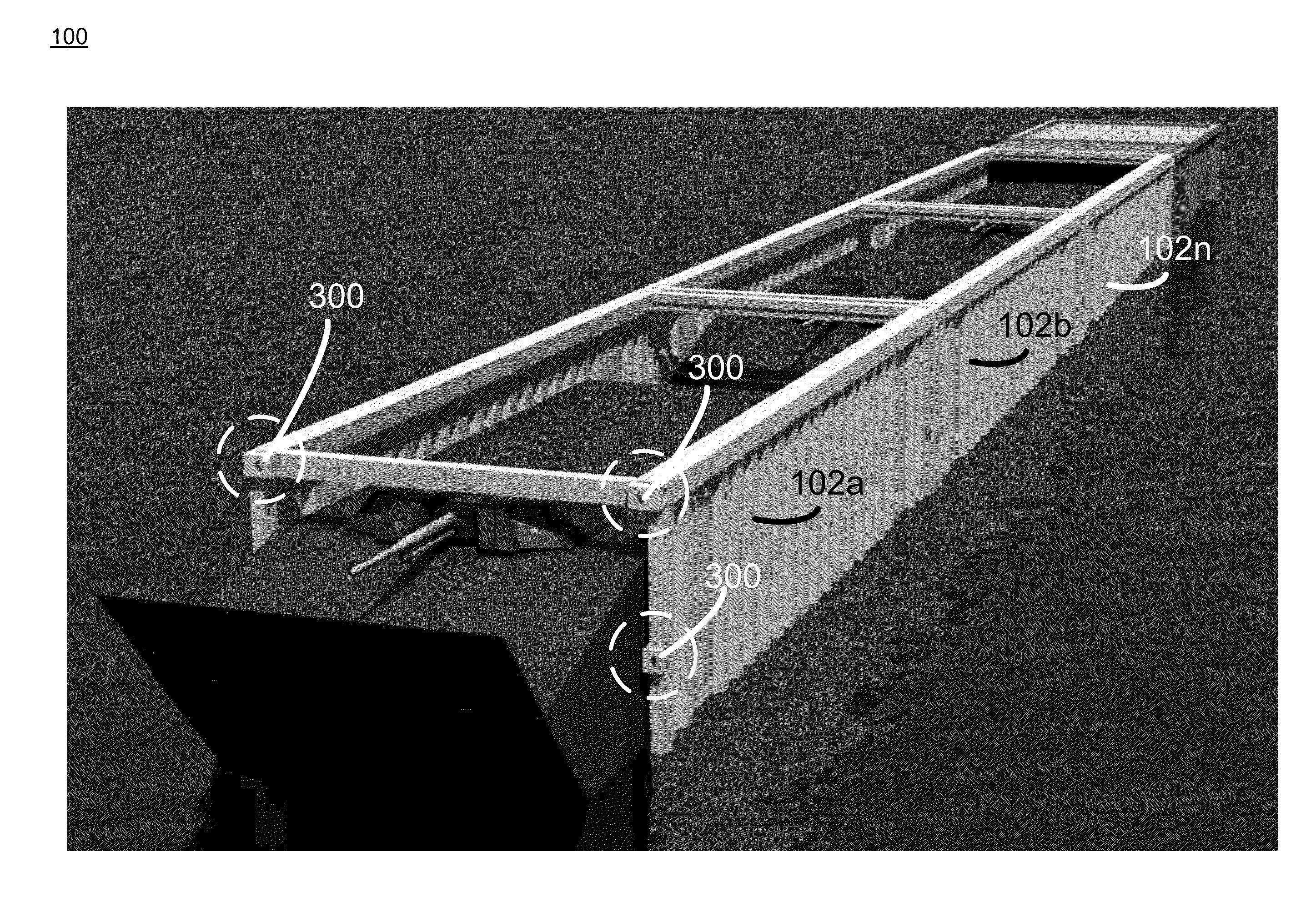 Modularized containerized amphibious vehicle transport