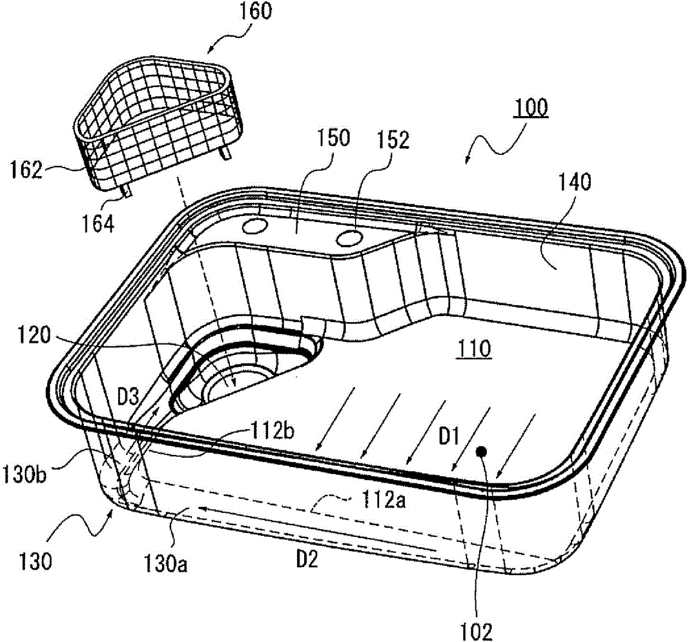 Waste basket for a drainage hole