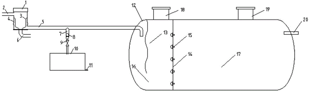 Power-free rainwater recycling system