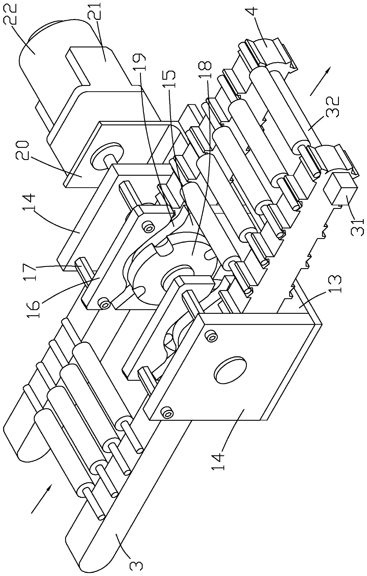 A cloth conveying device for textile machinery