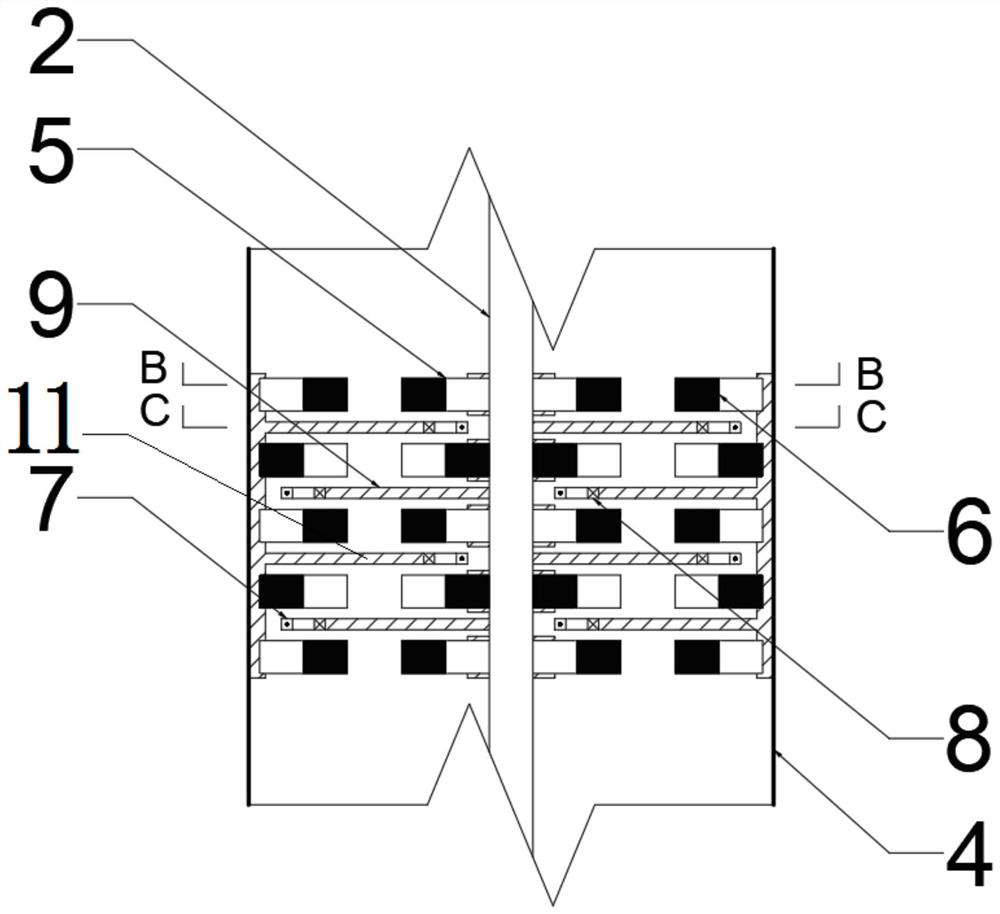 A power generating device for a bladeless wind turbine