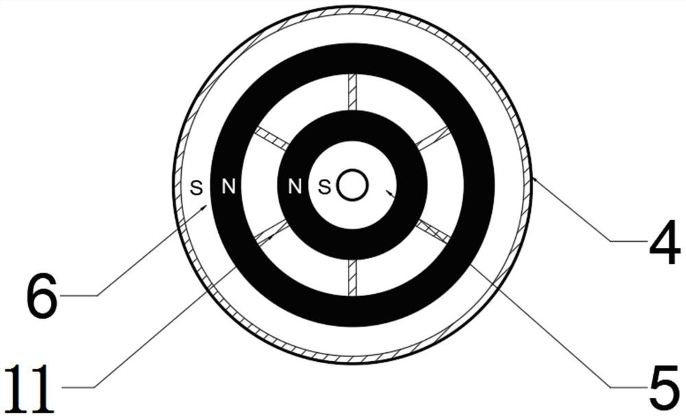 A power generating device for a bladeless wind turbine