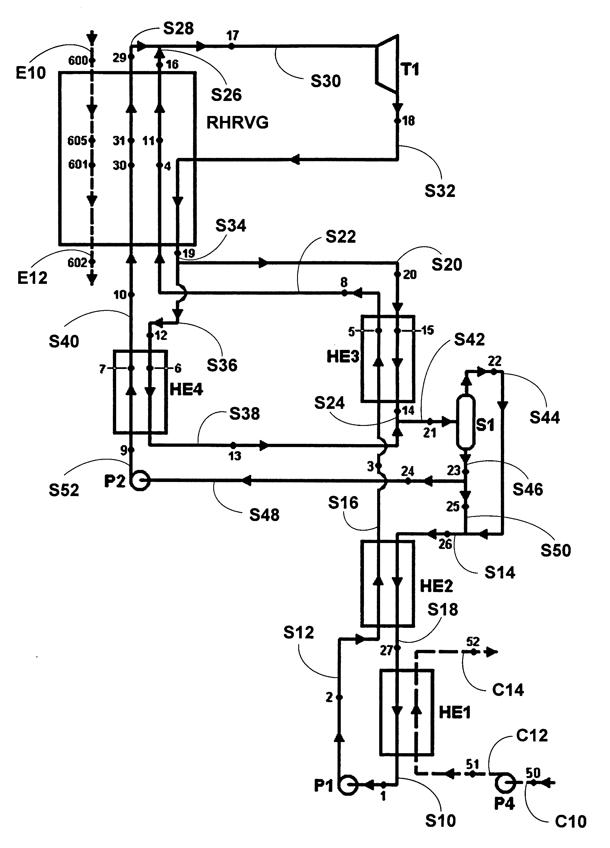 Power system and apparatus utilizing intermediate temperature waste heat