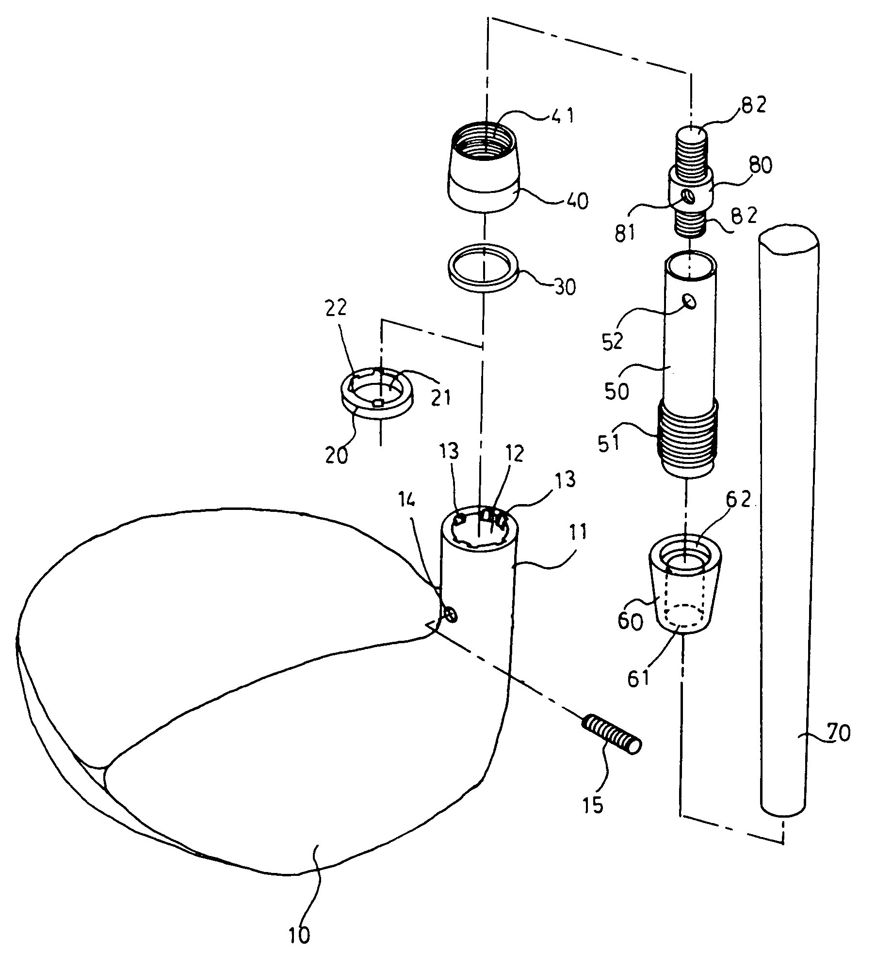 Golf club with tilt adjustable mechanism