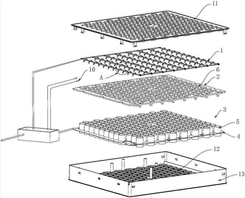 Electric nest structure for fresh air treatment device and fresh air treatment device