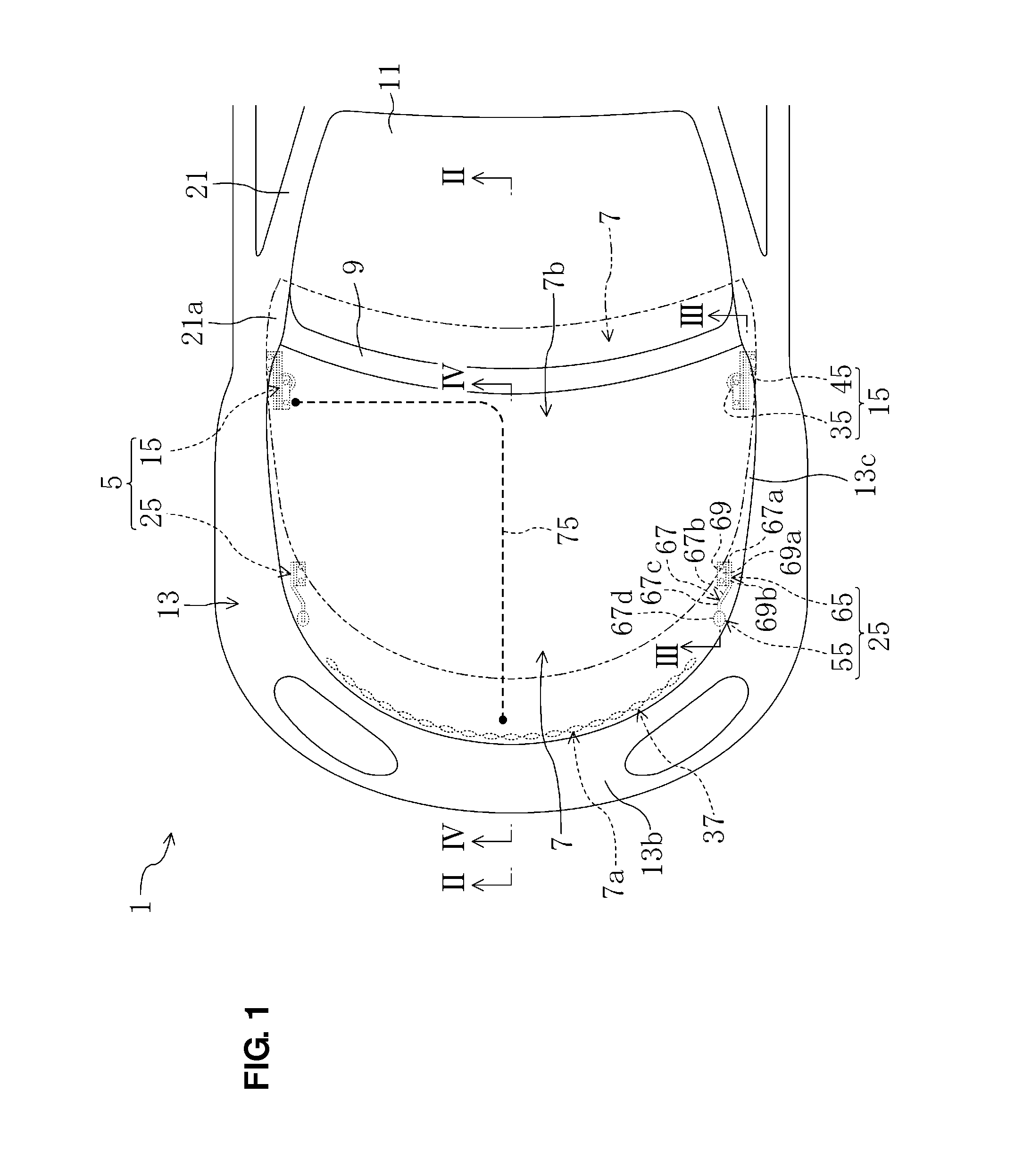 Pedestrian protection device for vehicle