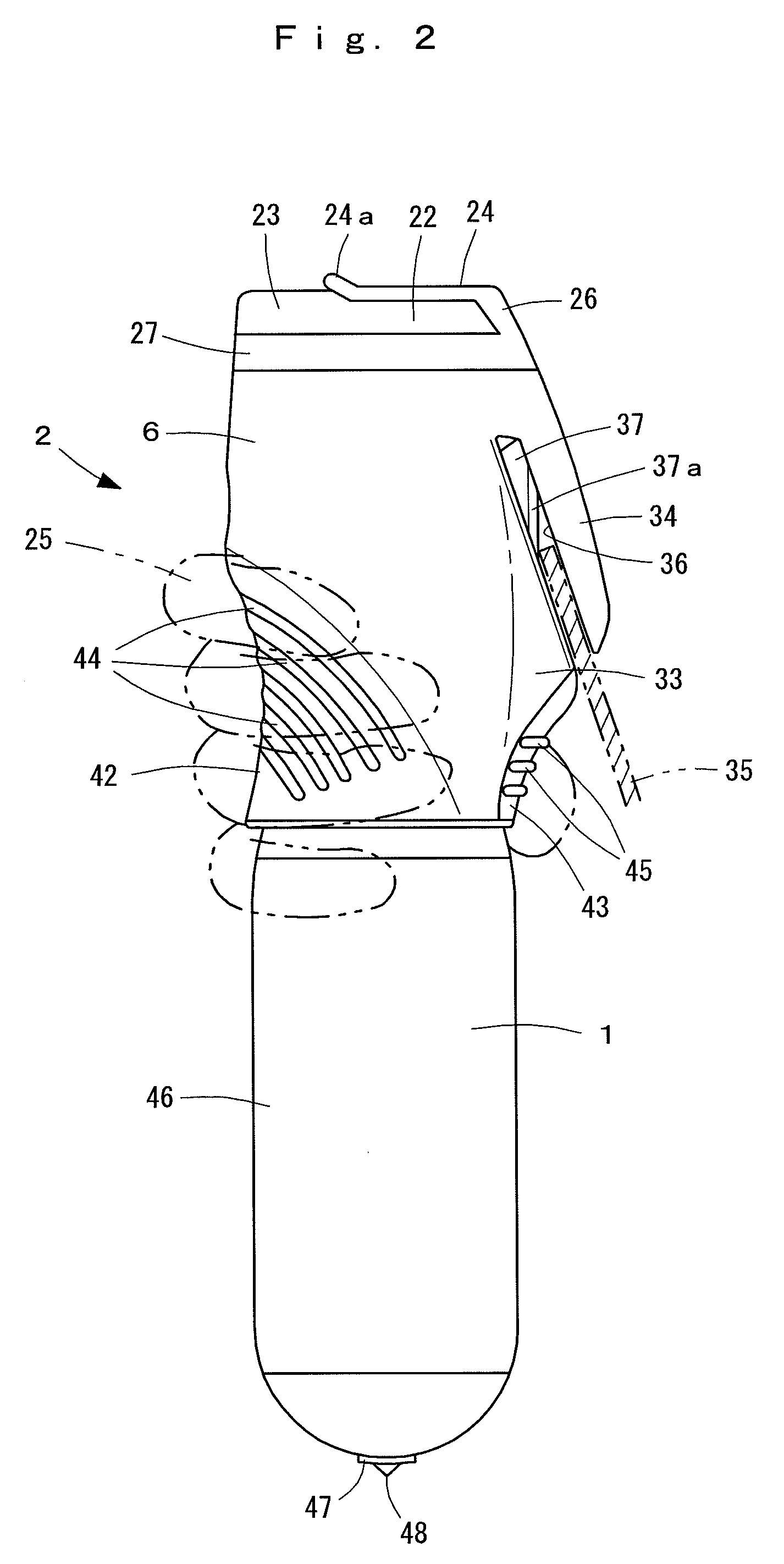 Fire extinguisher gas ejector