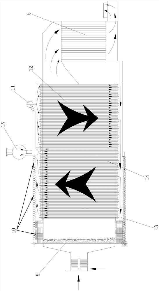 Forced recirculation water pipe steam boiler system and operating method thereof