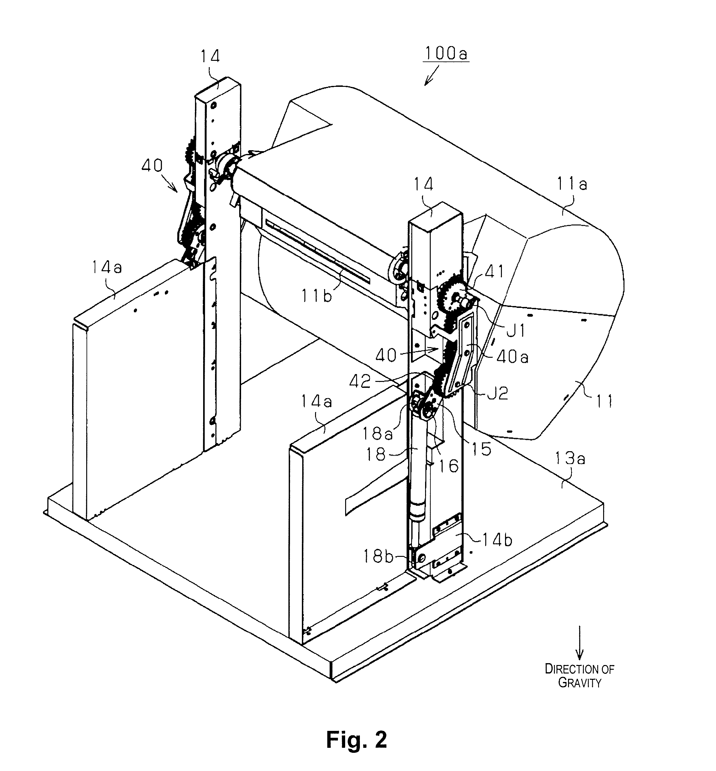 Rolled medium accommadation device and liquid ejection device