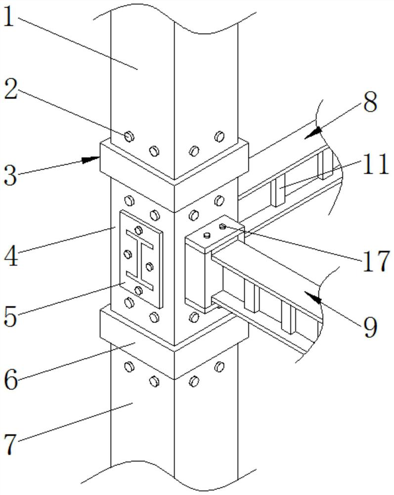 High-altitude connected steel structure