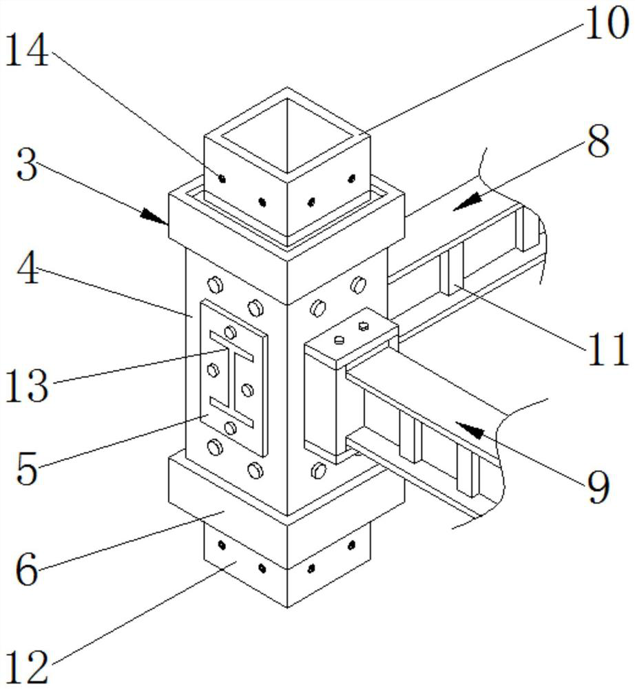 High-altitude connected steel structure