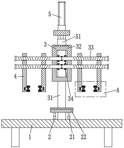 A new energy vehicle rear suspension sub-frame connector drilling processing machine